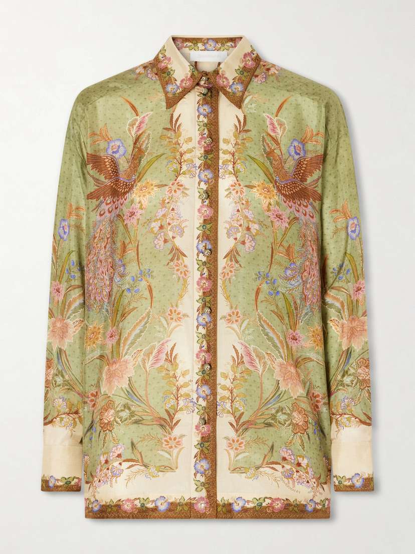 Zimmermann Indra Floral-print Relaxed Shirt