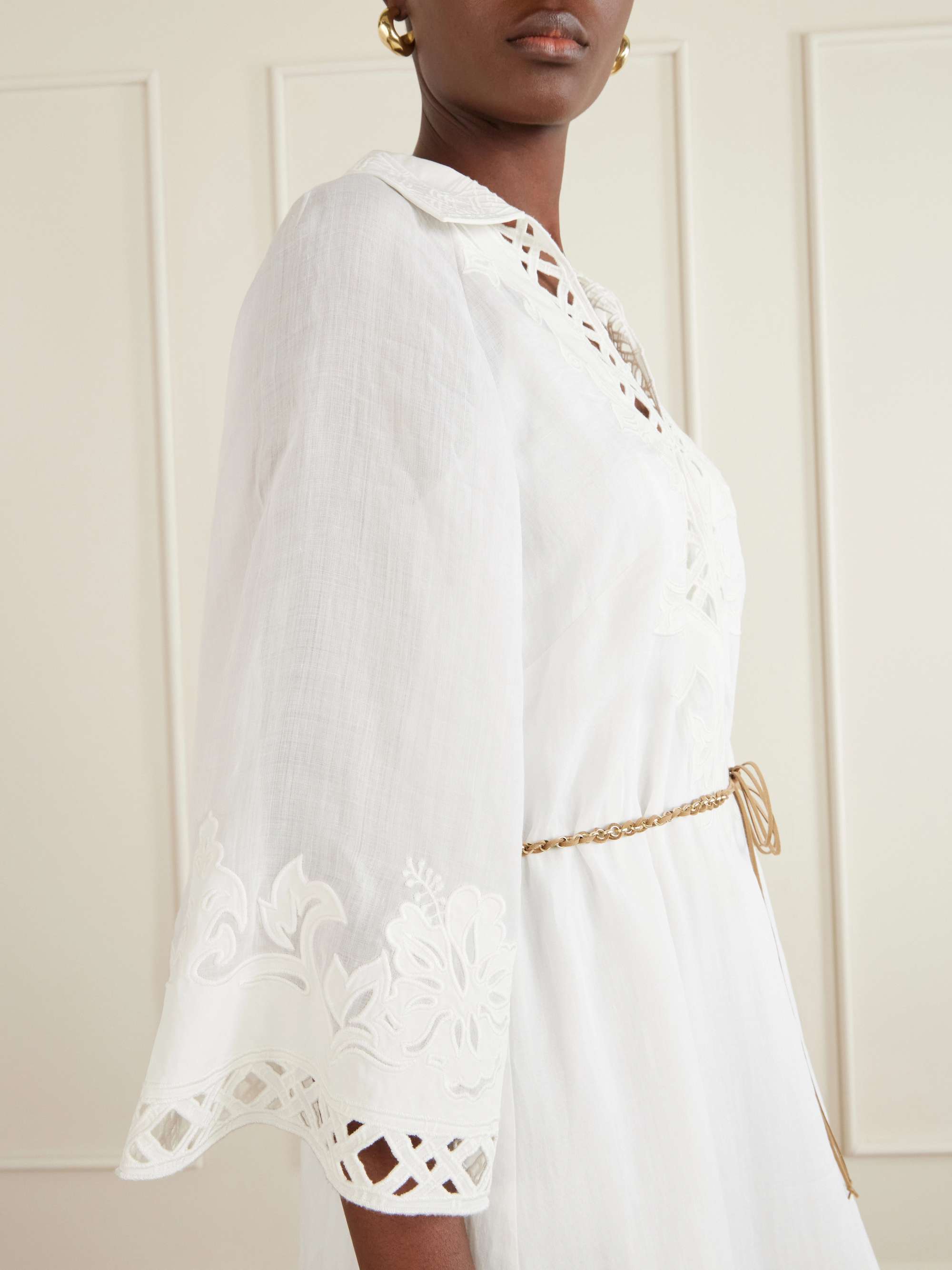 zimmermann white embroidered dress ZIMMERMANN Embroidered Dress Ivory – REAWAKE
