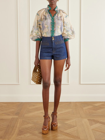 Zimmermann Aster denim short