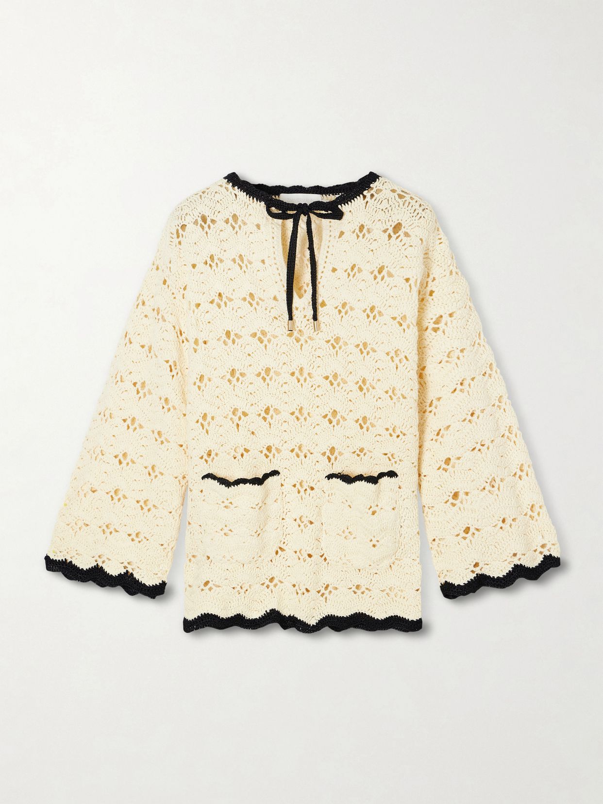 aster crocheted cotton coverup