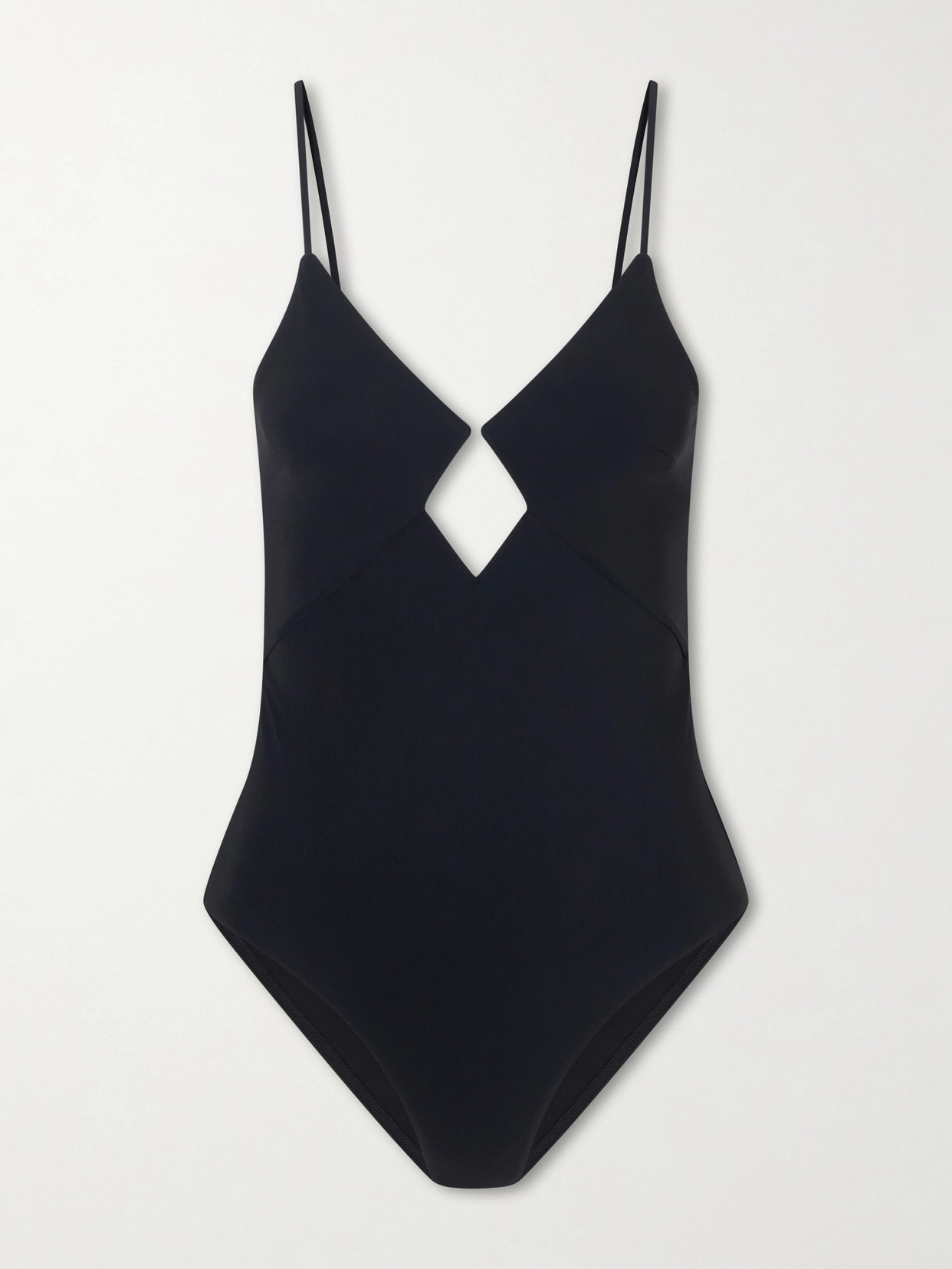 Zimmermann Roselight Diamond Wire Swimsuit In Black