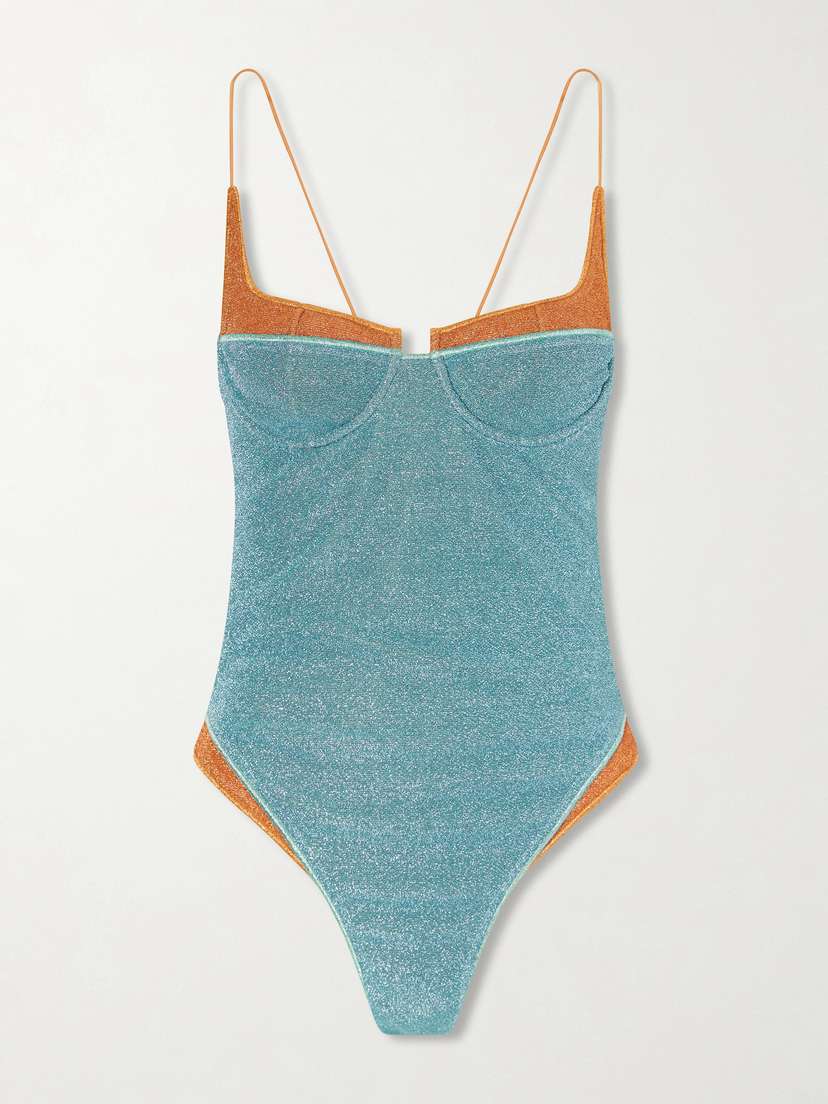 Oséree Lumiere Double Metallic Balconette Swimsuit