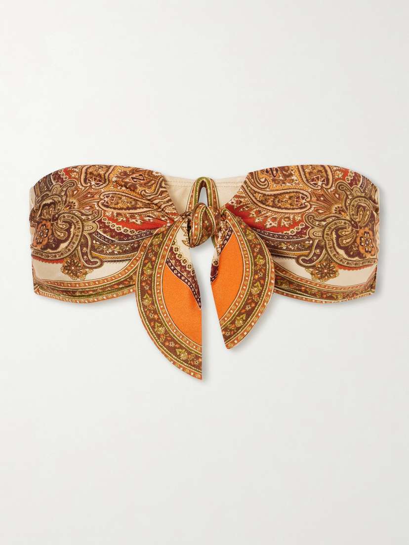 Zimmermann Mahon Printed Bikini Top
