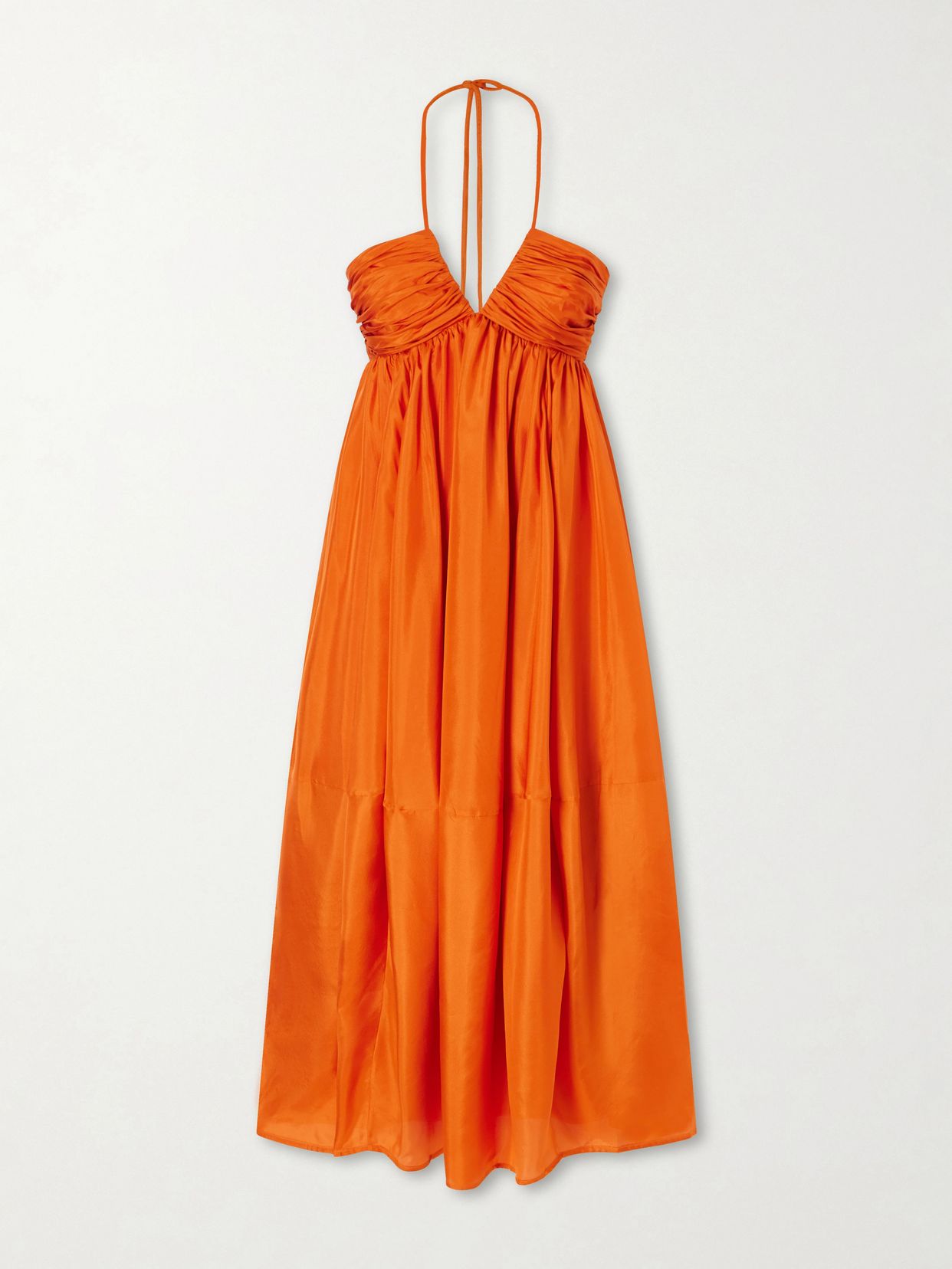Mahon silk halterneck maxi dress