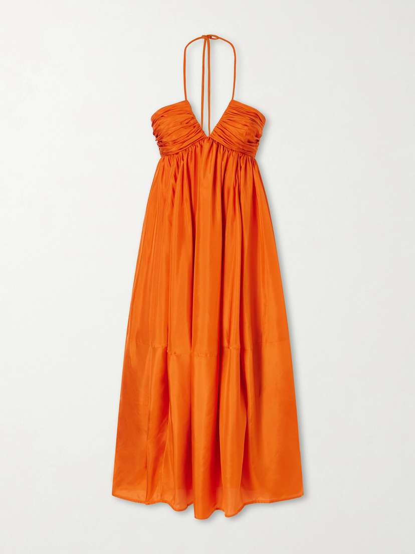 Mahon Silk Halterneck Maxi Dress