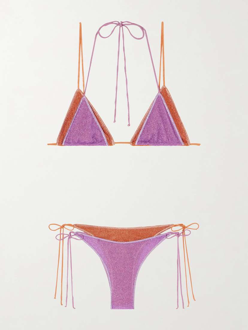 Oséree Lumiere Double Metallic Bikini | Thumbnail 4
