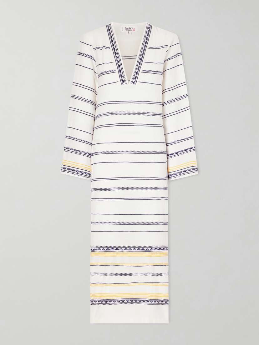 Lemlem Theodora Striped Linen Maxi Dress | Thumbnail 5 Lemlem Theodora Striped Linen Maxi Dress | Thumbnail 5