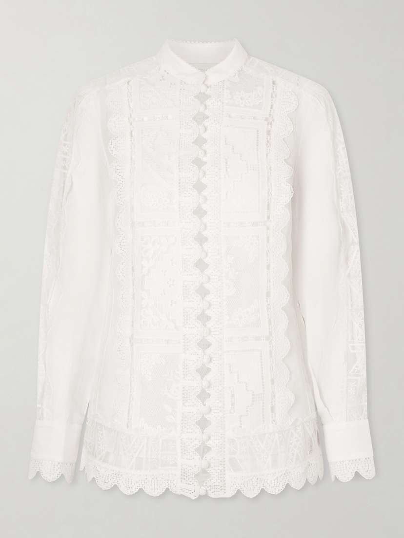 Zimmermann Aster Embroidered Blouse