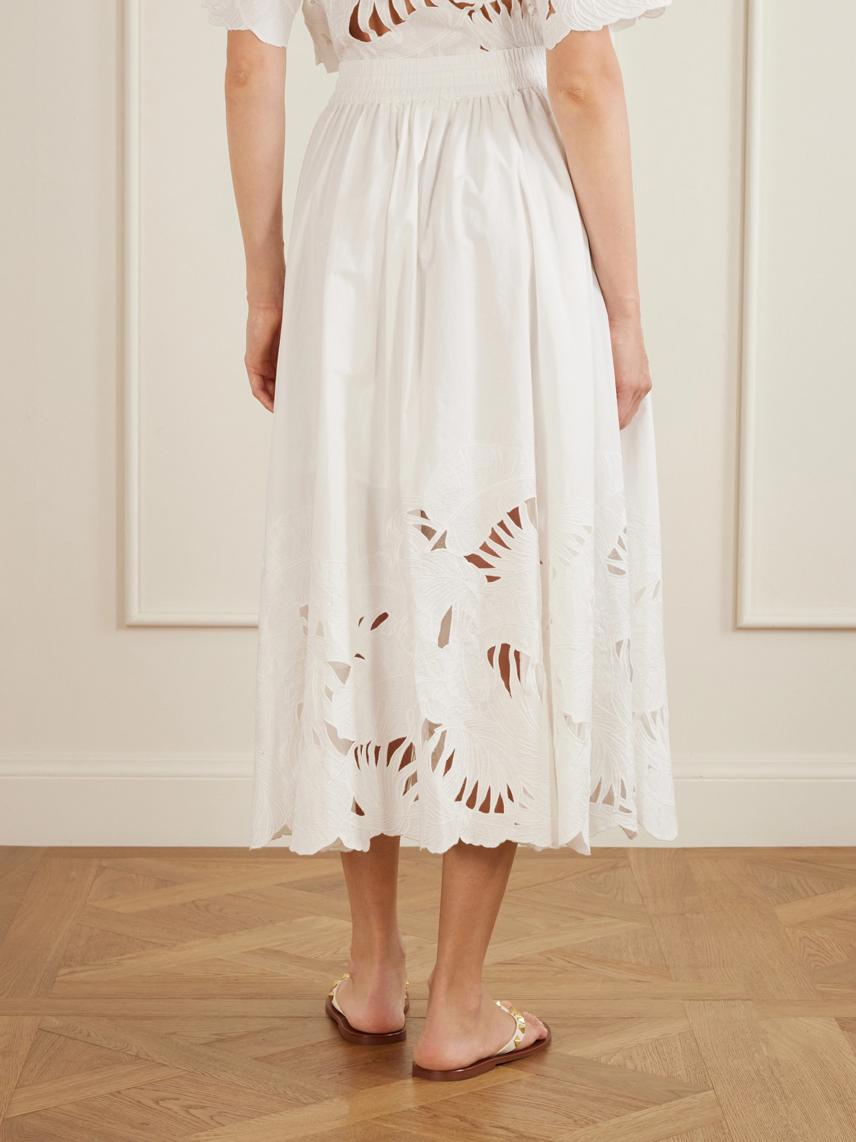 Mahon Embroidered Cotton Midi