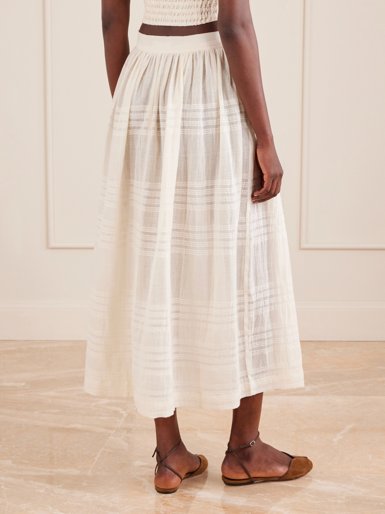 Freye Striped Cotton Midi