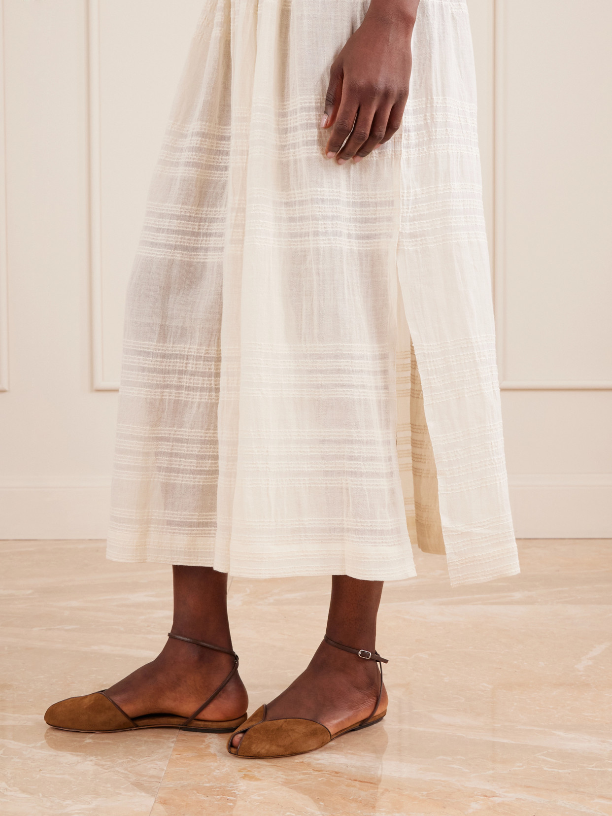 Freye Striped Cotton Midi