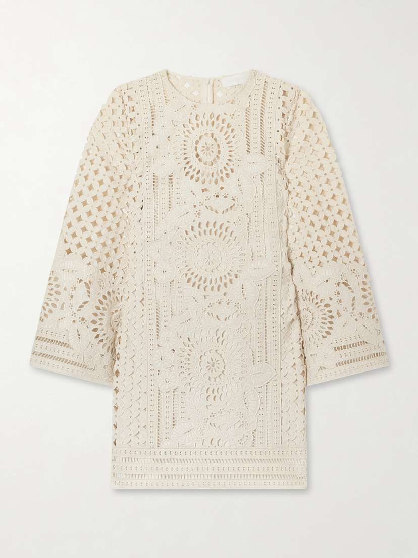 Zimmermann Indra Broderie Anglaise Cotton Mini Dress