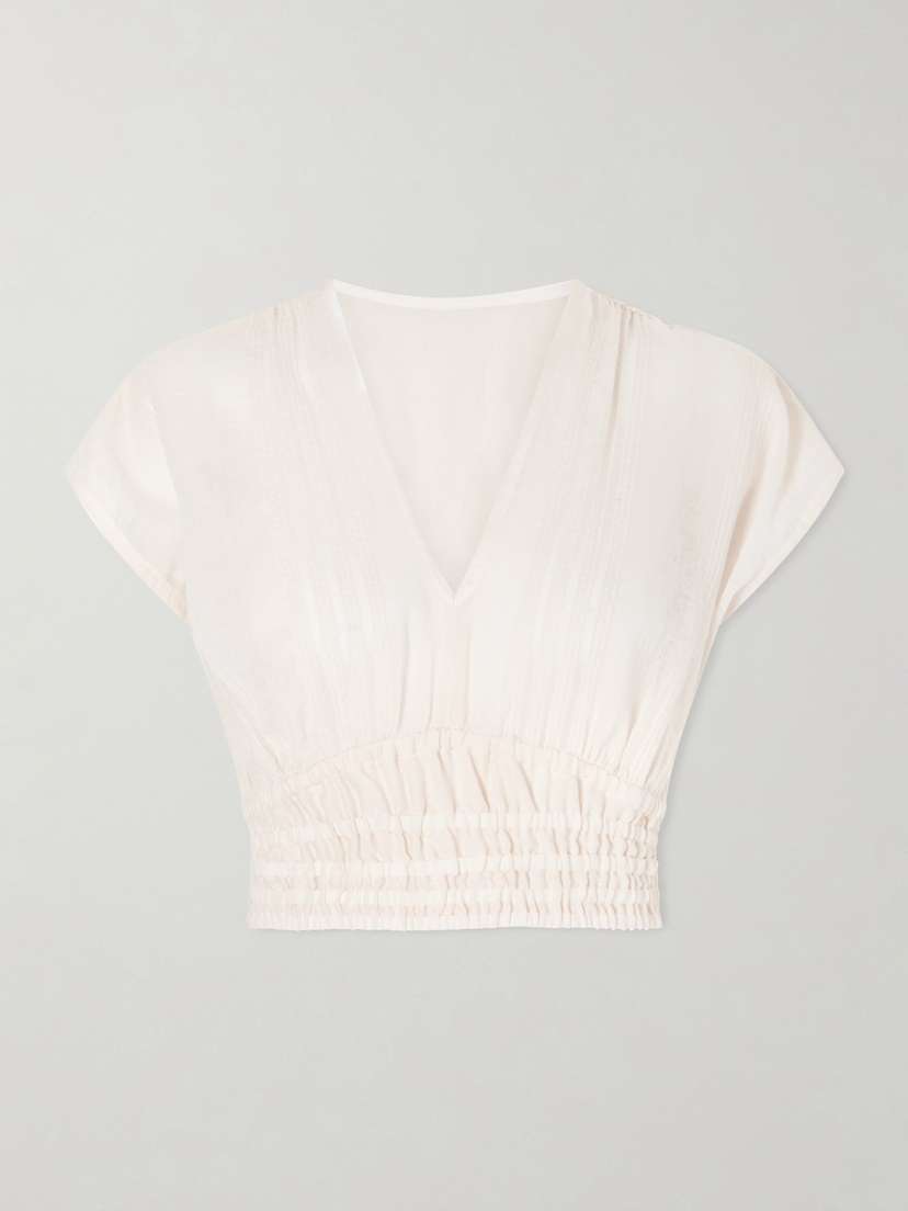 Lemlem Alia Striped Cropped Cotton Top | Thumbnail 6 Lemlem Alia Striped Cropped Cotton Top | Thumbnail 6