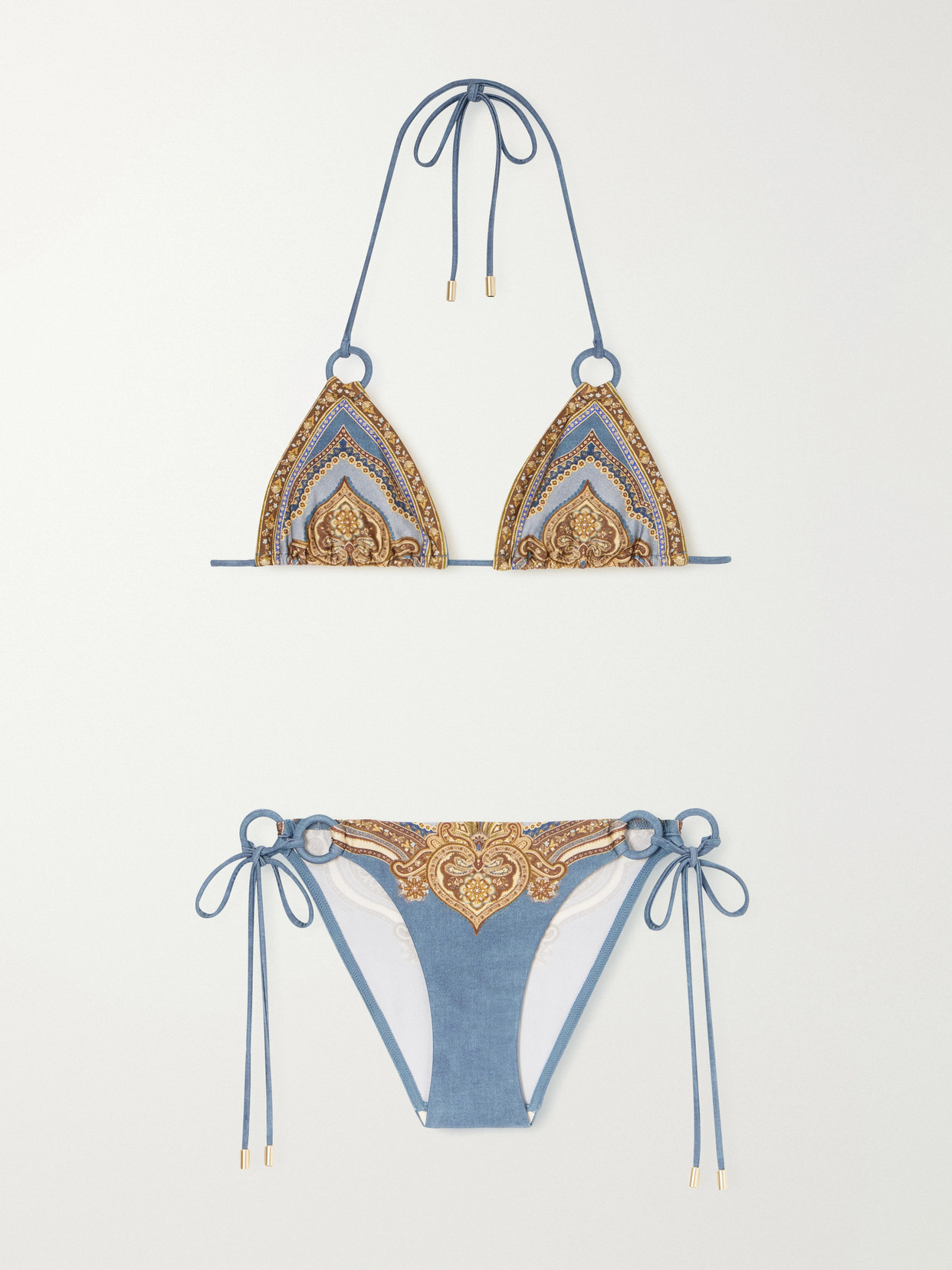 Zimmermann Aster Bikini In Blue
