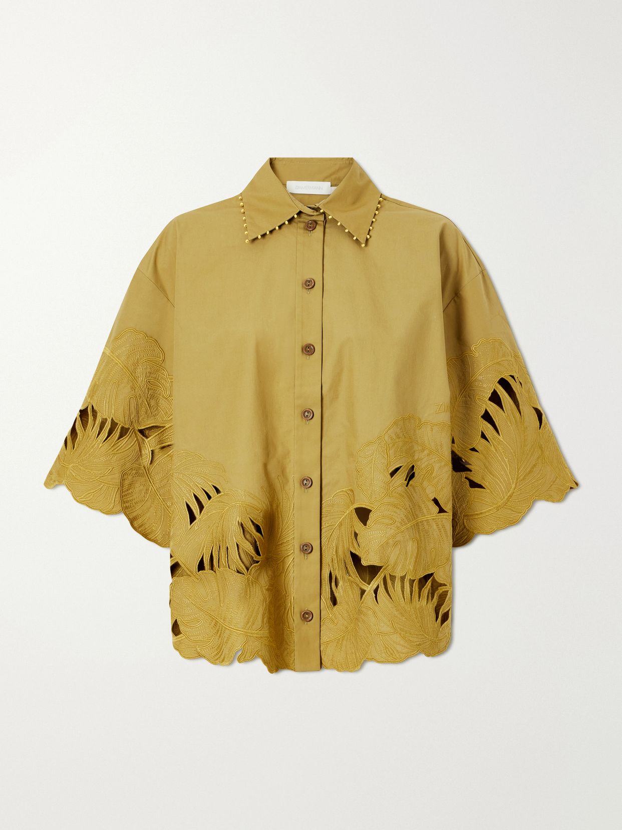 mahon embroidered cotton shirt
