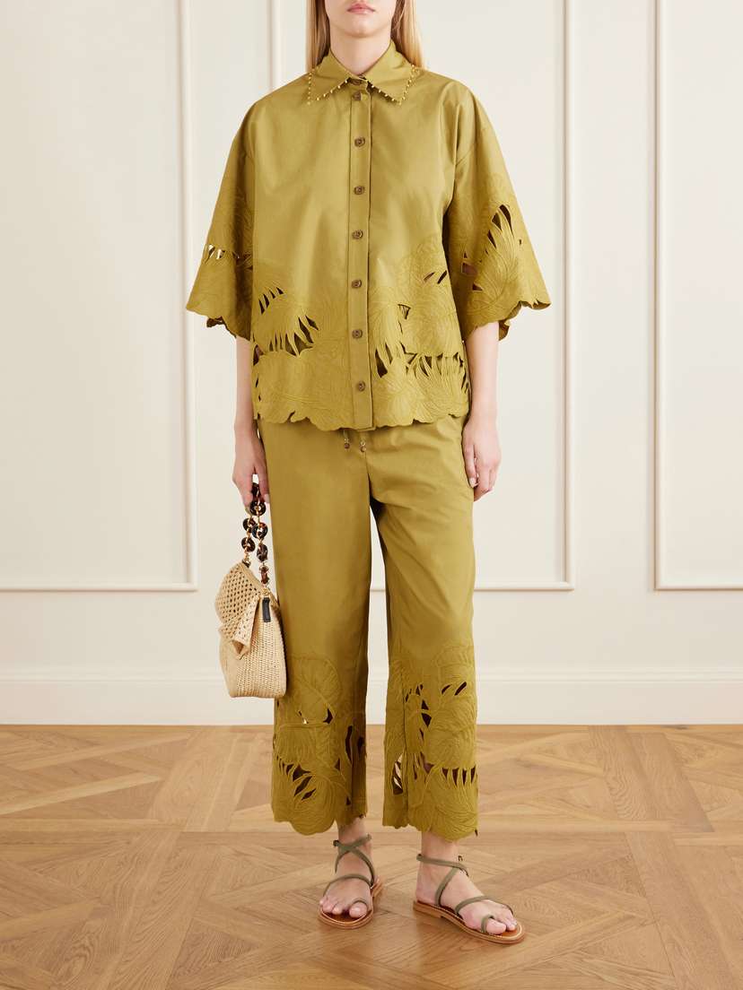 Zimmermann Mahon Embroidered Cotton Shirt | Thumbnail 2