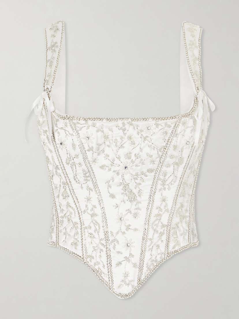 Clio Peppiatt Brigitte Floral-embellished Corset | Thumbnail 5