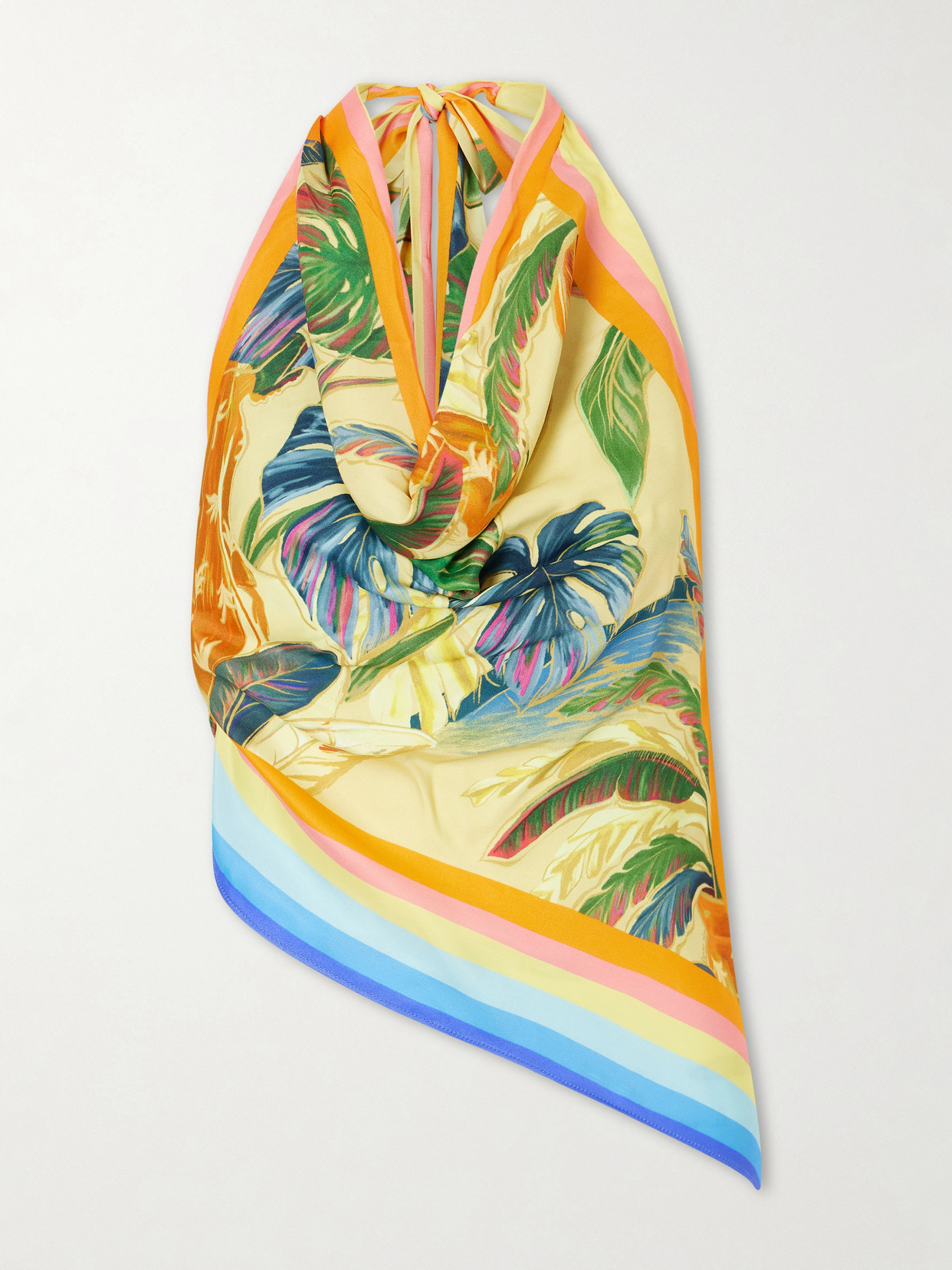 Rainbow Summer Floral-Print Top