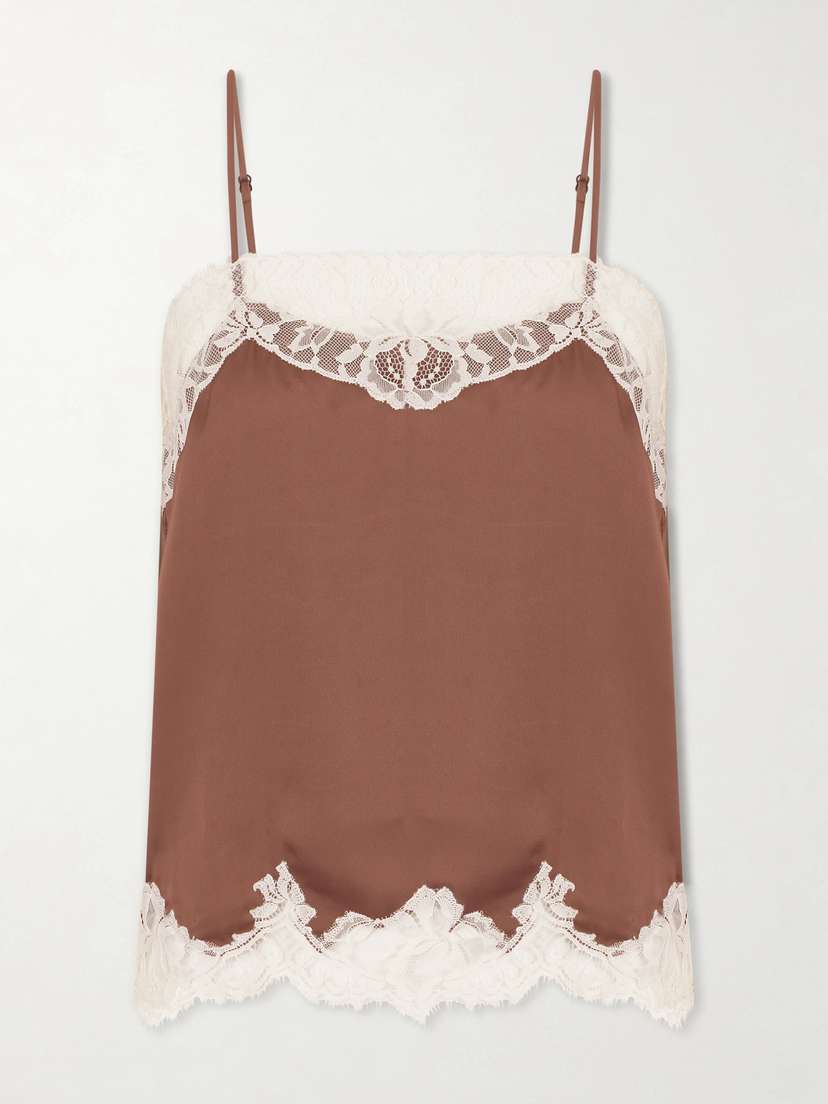 Faithfull Marisol Lace-trimmed Satin Tank | Thumbnail 5 Faithfull Marisol Lace-trimmed Satin Tank | Thumbnail 5