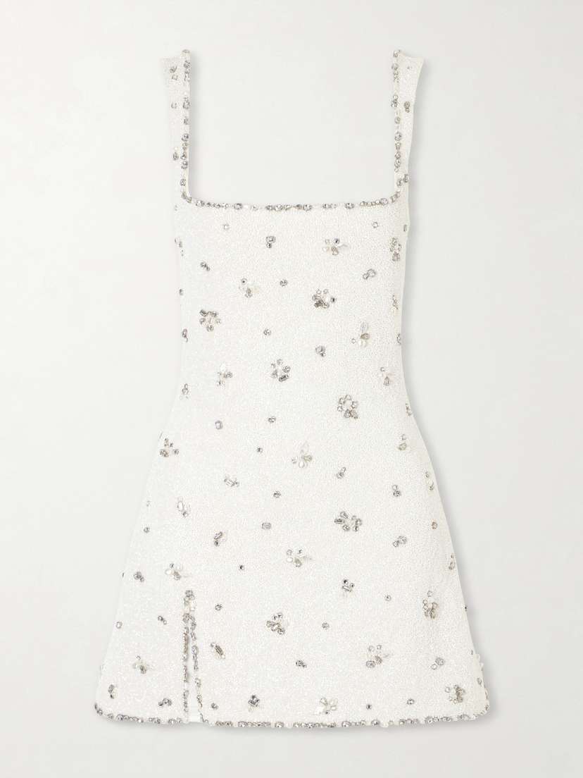 Clio Peppiatt Diamond Embellished Tulle Mini Dress | Thumbnail 5 Clio Peppiatt Diamond Embellished Tulle Mini Dress | Thumbnail 5