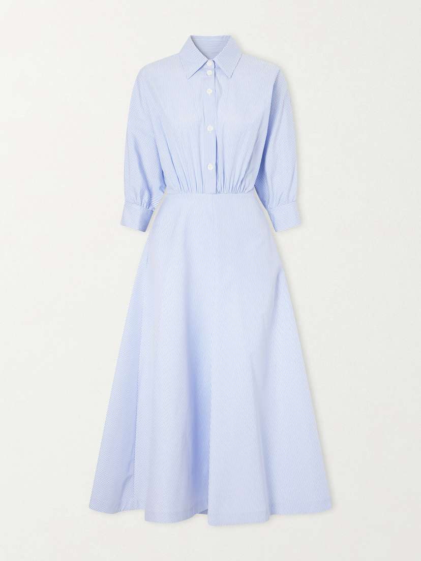Altuzarra Striped Cotton-poplin Midi Dress | Thumbnail 6