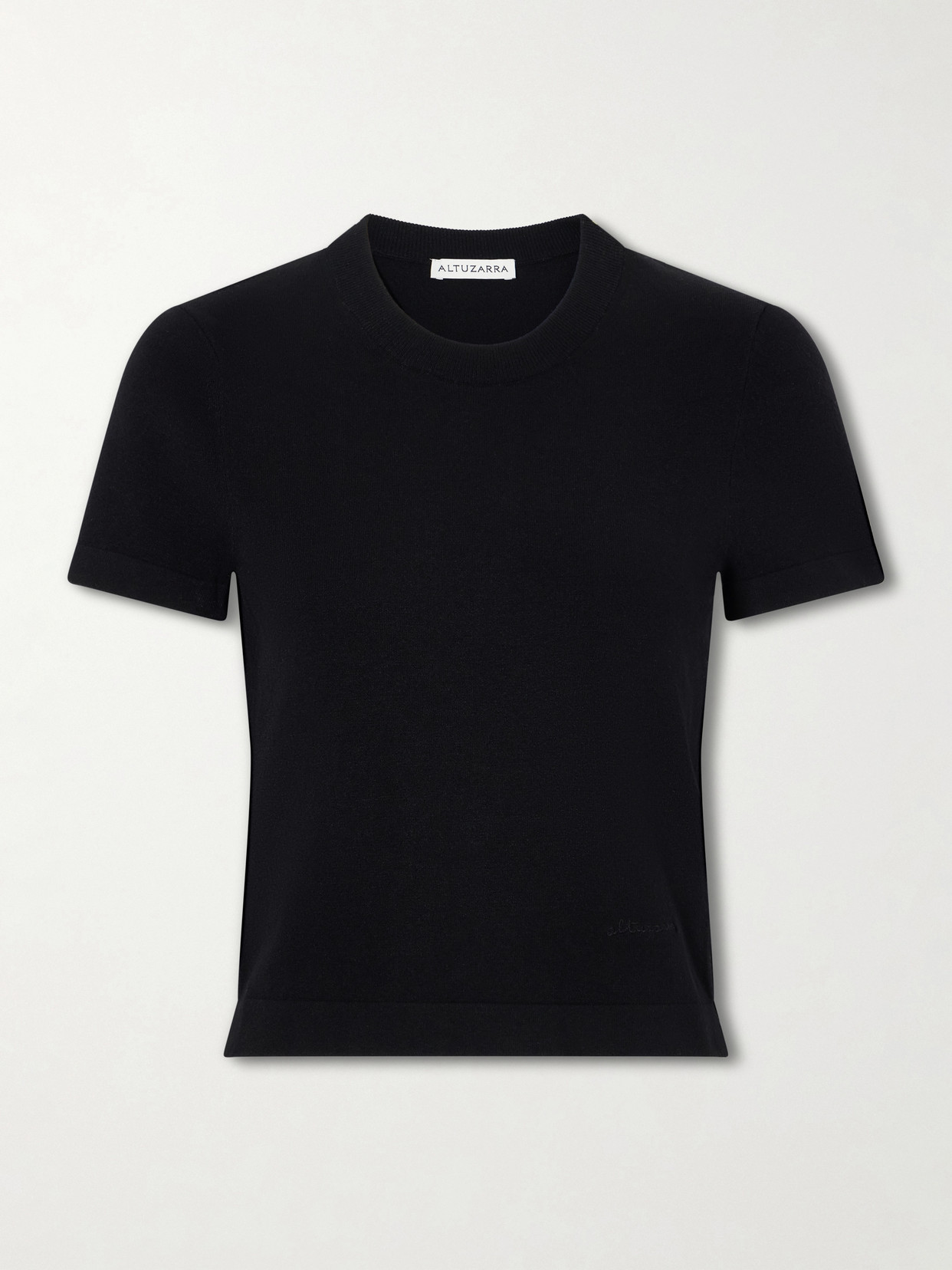 Altuzarra Manny Woven T-shirt In Black