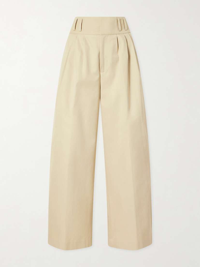 Altuzarra Wilson Pleated Wide-leg Cotton Pants | Thumbnail 6 Altuzarra Wilson Pleated Wide-leg Cotton Pants | Thumbnail 6