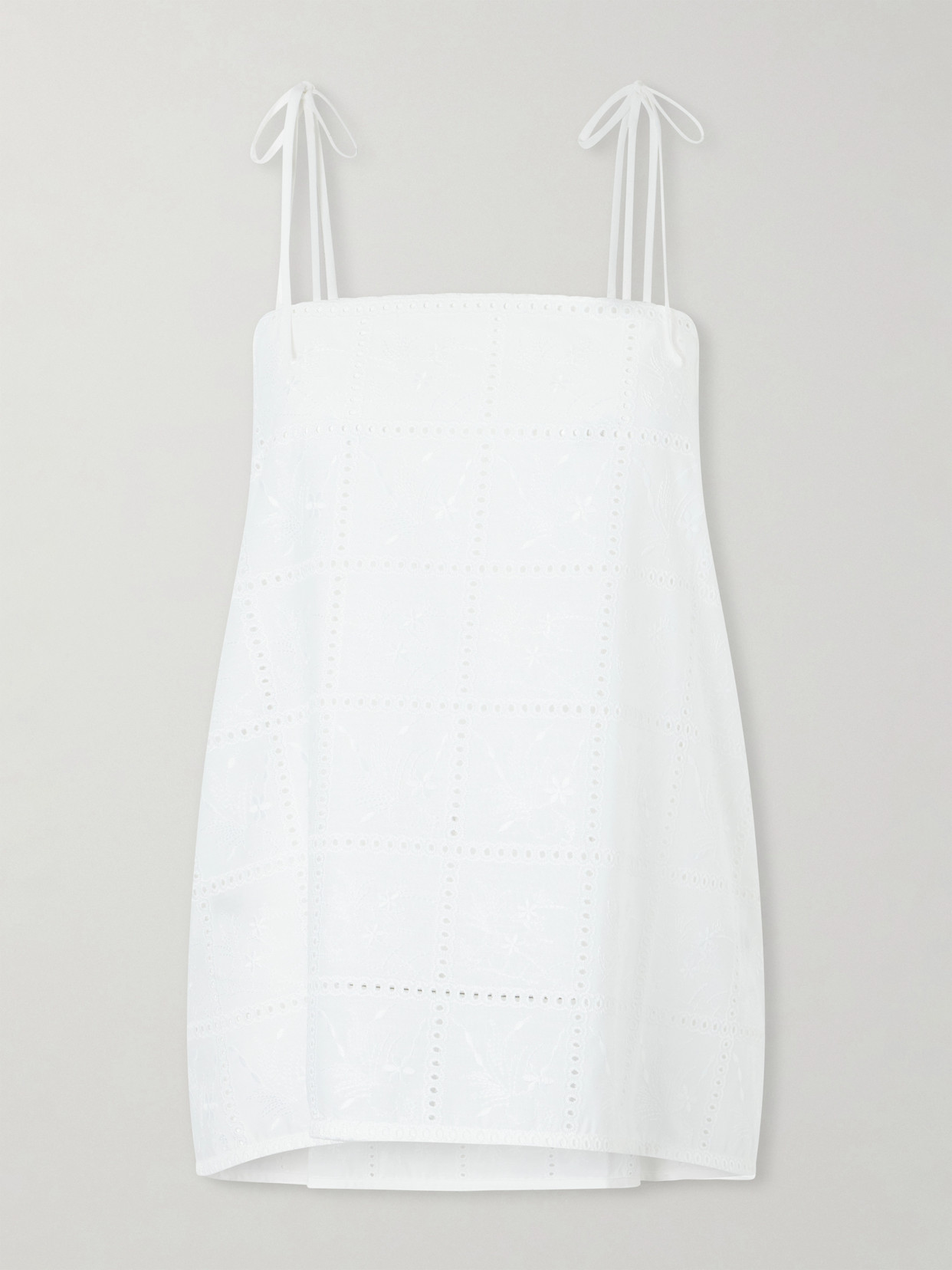 Faithfull Mora Broderie Anglaise Tank In White