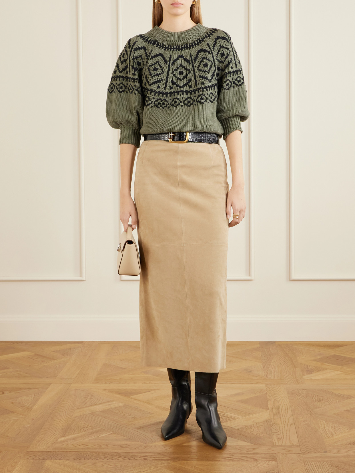 Howard Intarsia-Knit Cotton-Blend Sweater