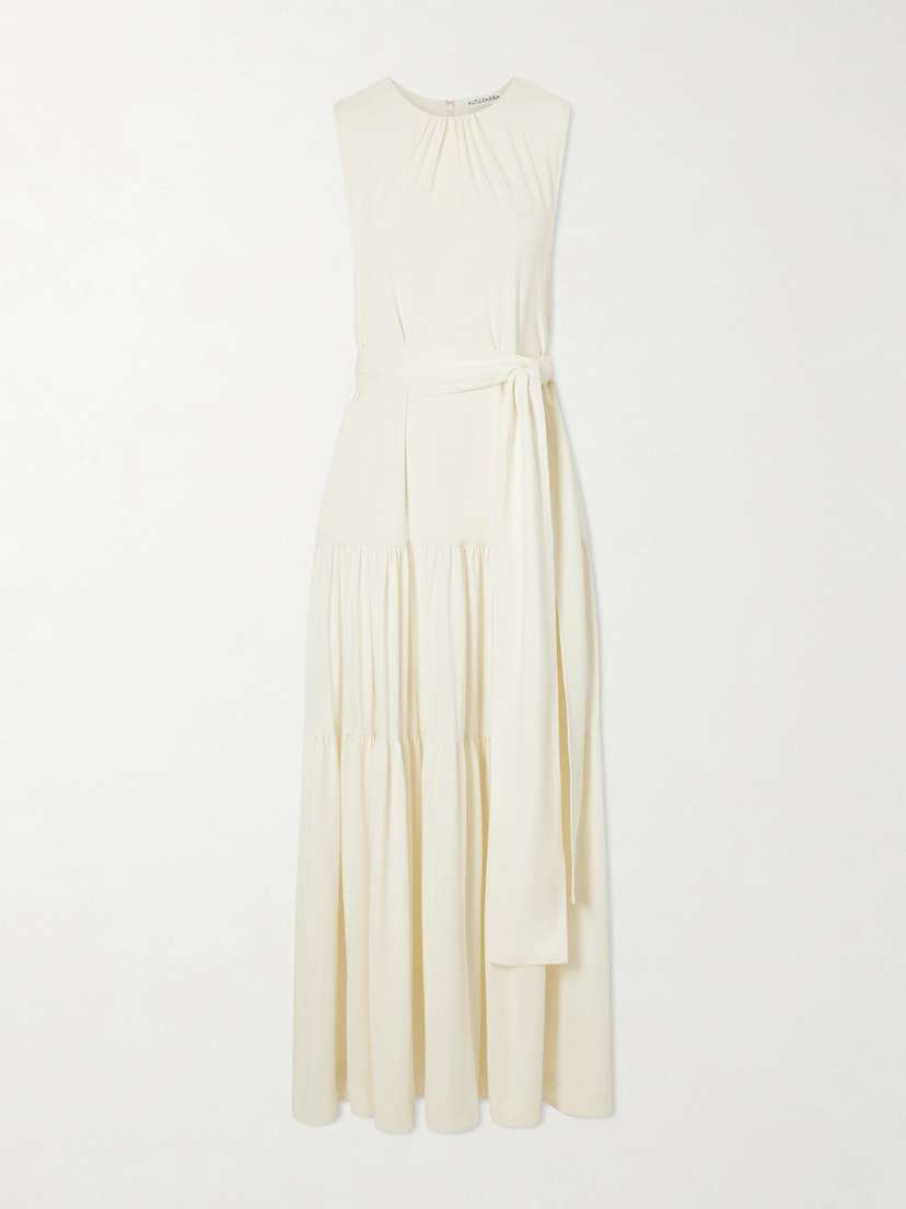 Altuzarra Liza Belted Tiered Gathered Jersey Maxi Dress | Thumbnail 5 Altuzarra Liza Belted Tiered Gathered Jersey Maxi Dress | Thumbnail 5