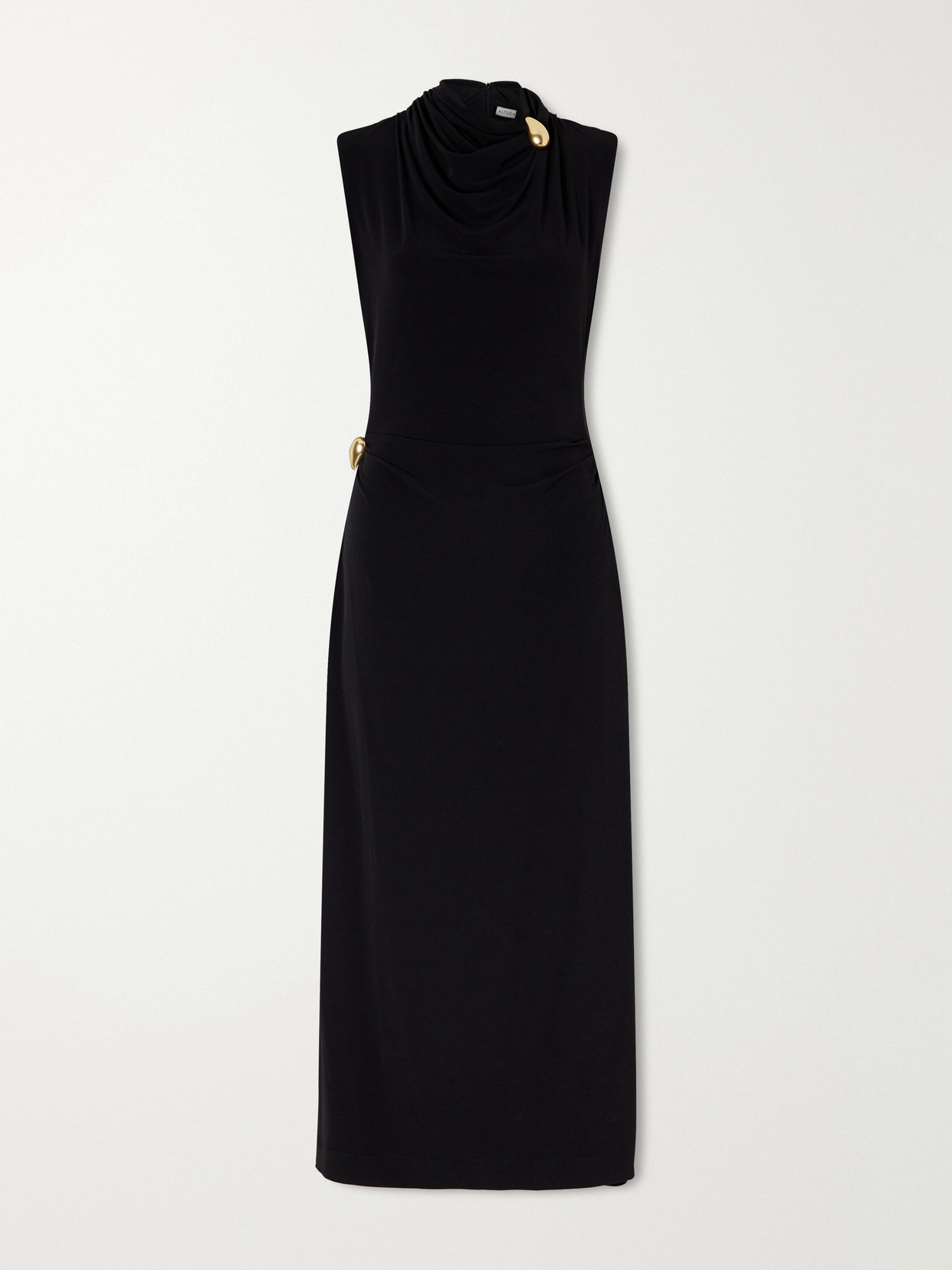 Altuzarra Betsy Embellished Stretch-jersey Midi Dress In Black