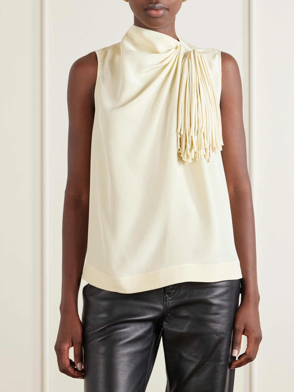 Alden Fringe-Trimmed Top