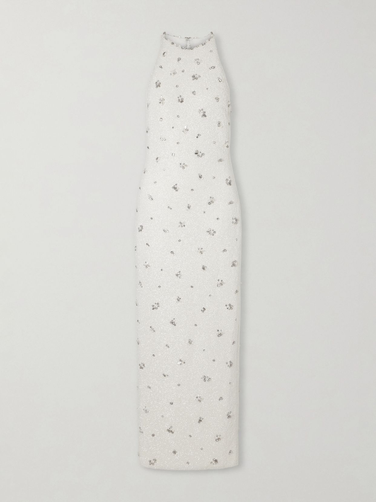 diamond embellished tulle gown
