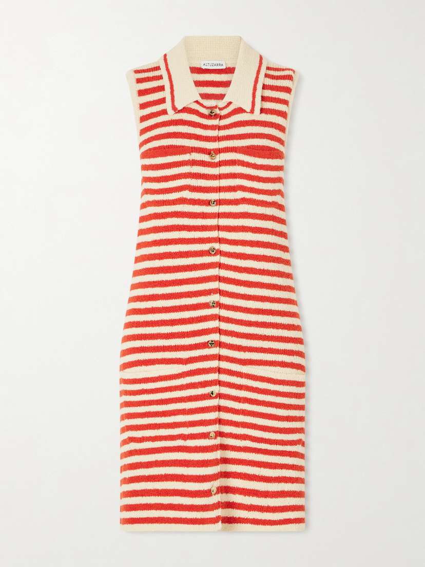 Altuzarra Mamie Striped Cotton-blend Bouclé Mini Dress | Thumbnail 5 Altuzarra Mamie Striped Cotton-blend Bouclé Mini Dress | Thumbnail 5