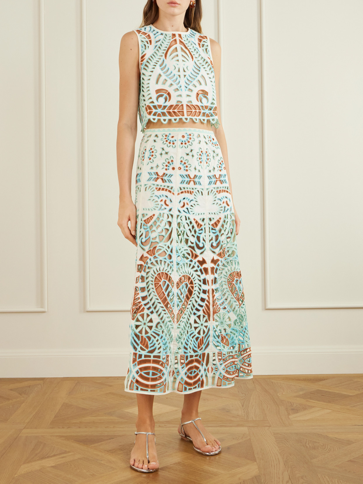 Rita Brisé Mare Broderie Anglaise Cotton Midi
