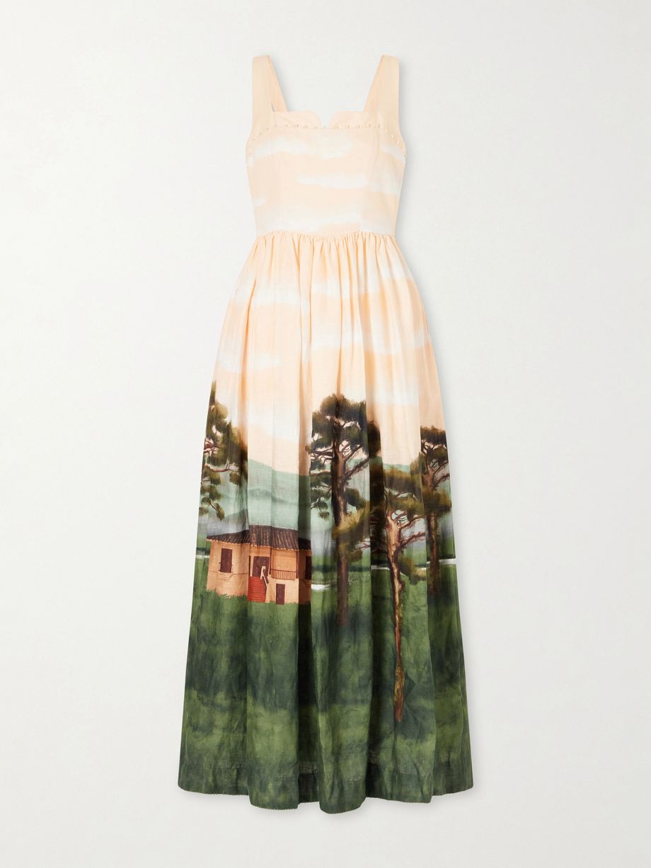 Jaspe paraiso linen maxi dress