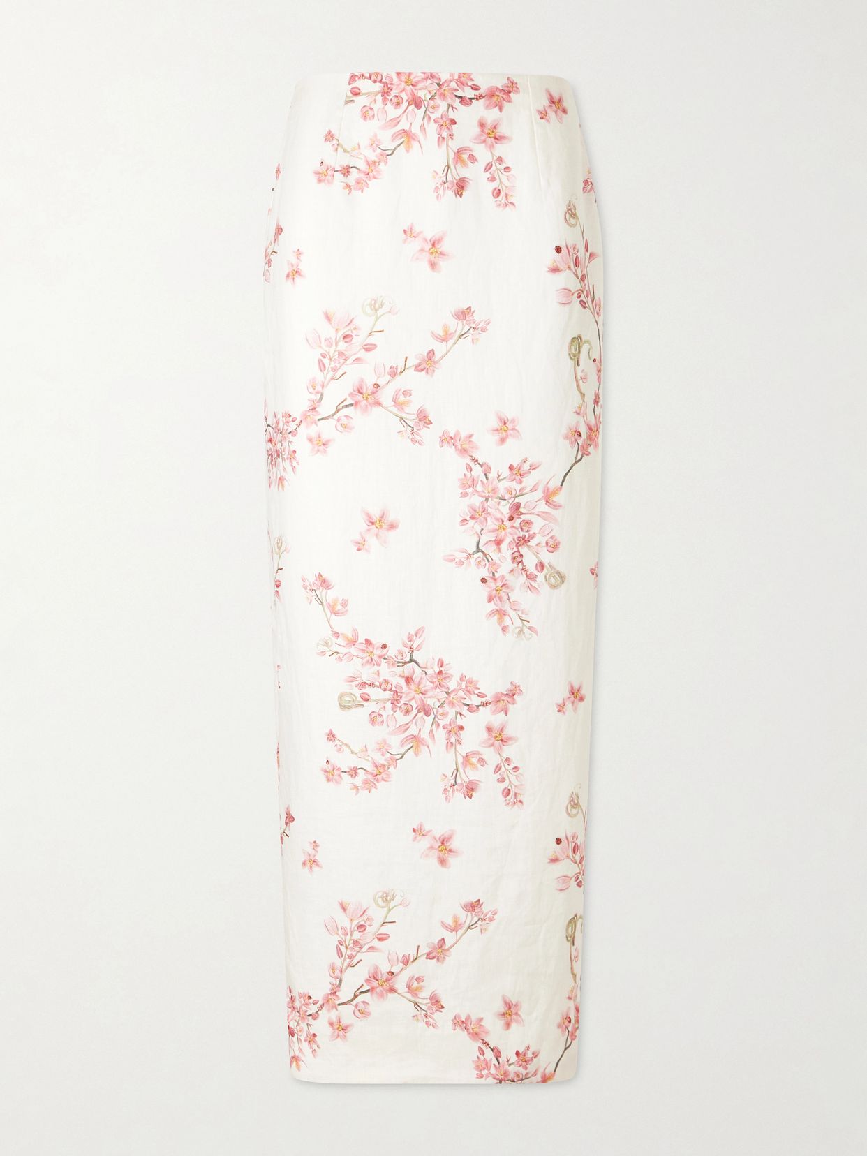 Lirica Cauca floral-print linen maxi skirt