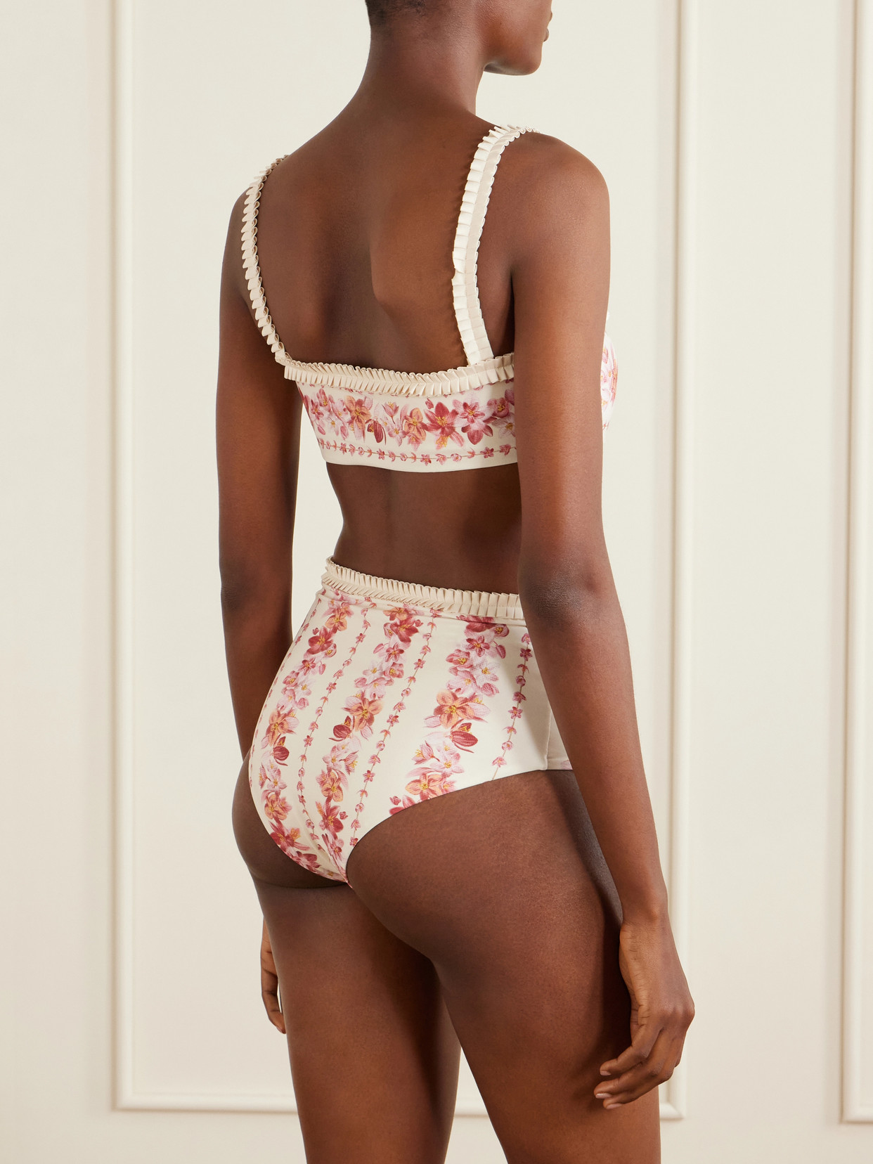 Agua By Agua Bendita Nopaul Floral-printed Stretch Recycled Bikini Briefs In Multi