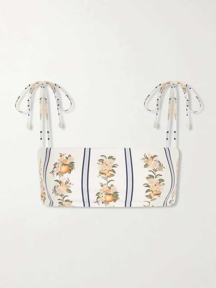 Agua by Agua Bendita Primavera Valle Printed Bikini Top