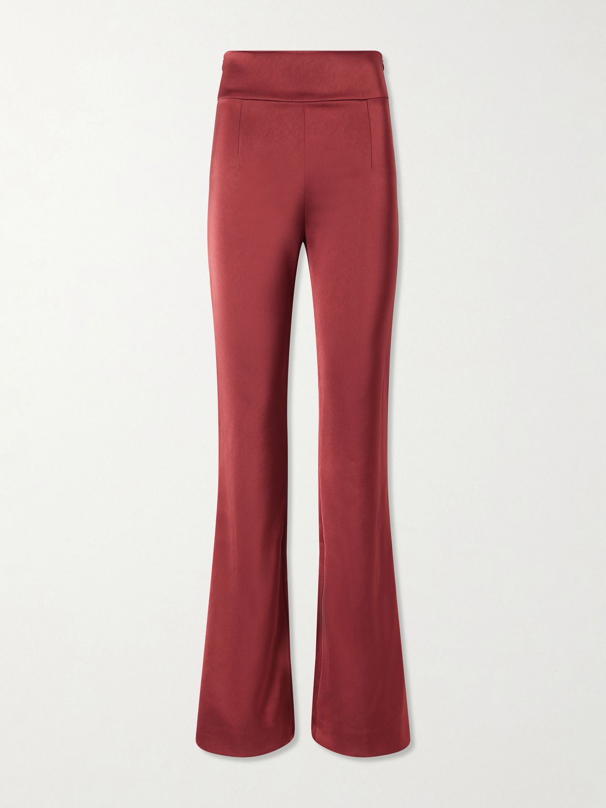 Satin flared pants