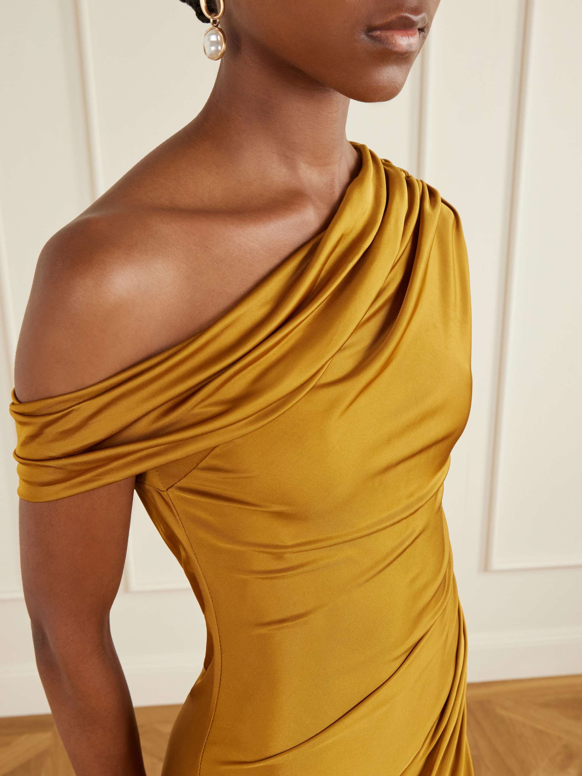 yellow tiered maxi dress Yellow Ruffle Tiered Fitted Maxi Dress