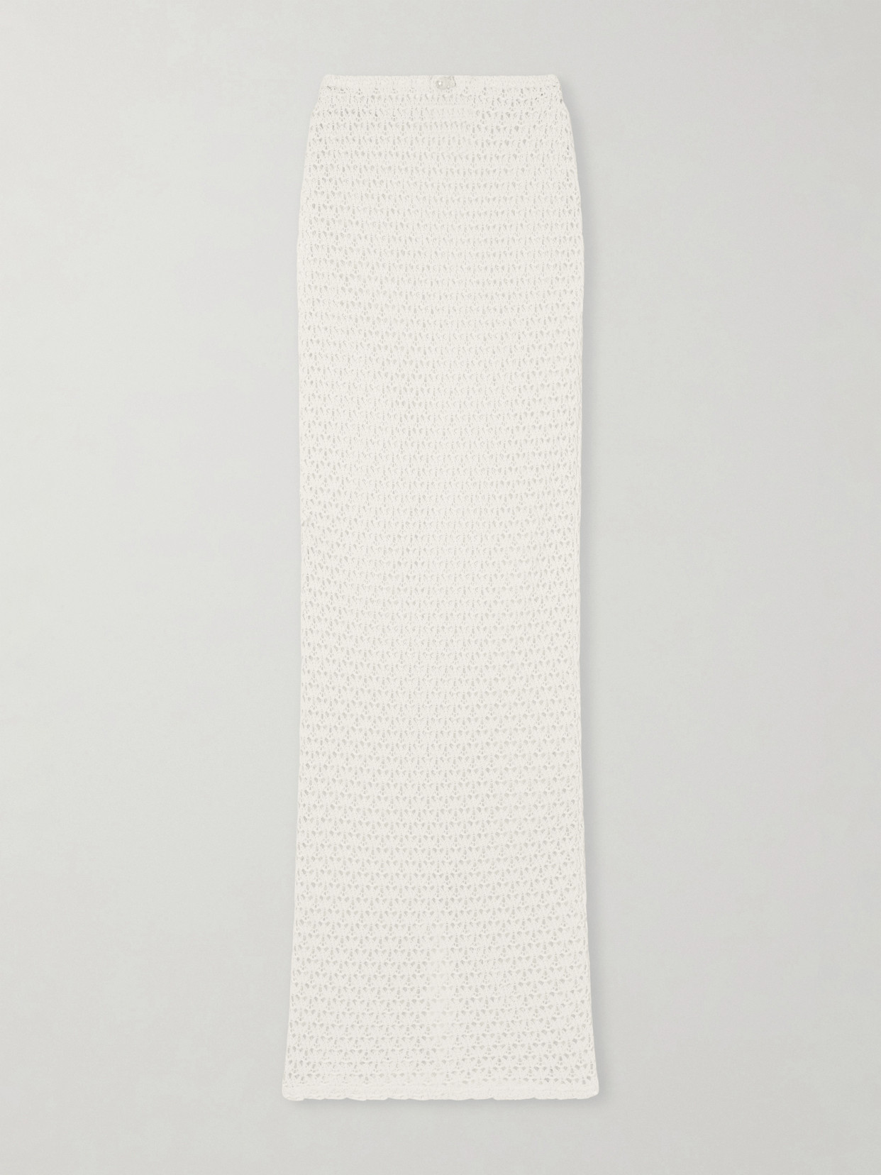 Sara Cristina Arena Crocheted Cotton Coverup In Neutral