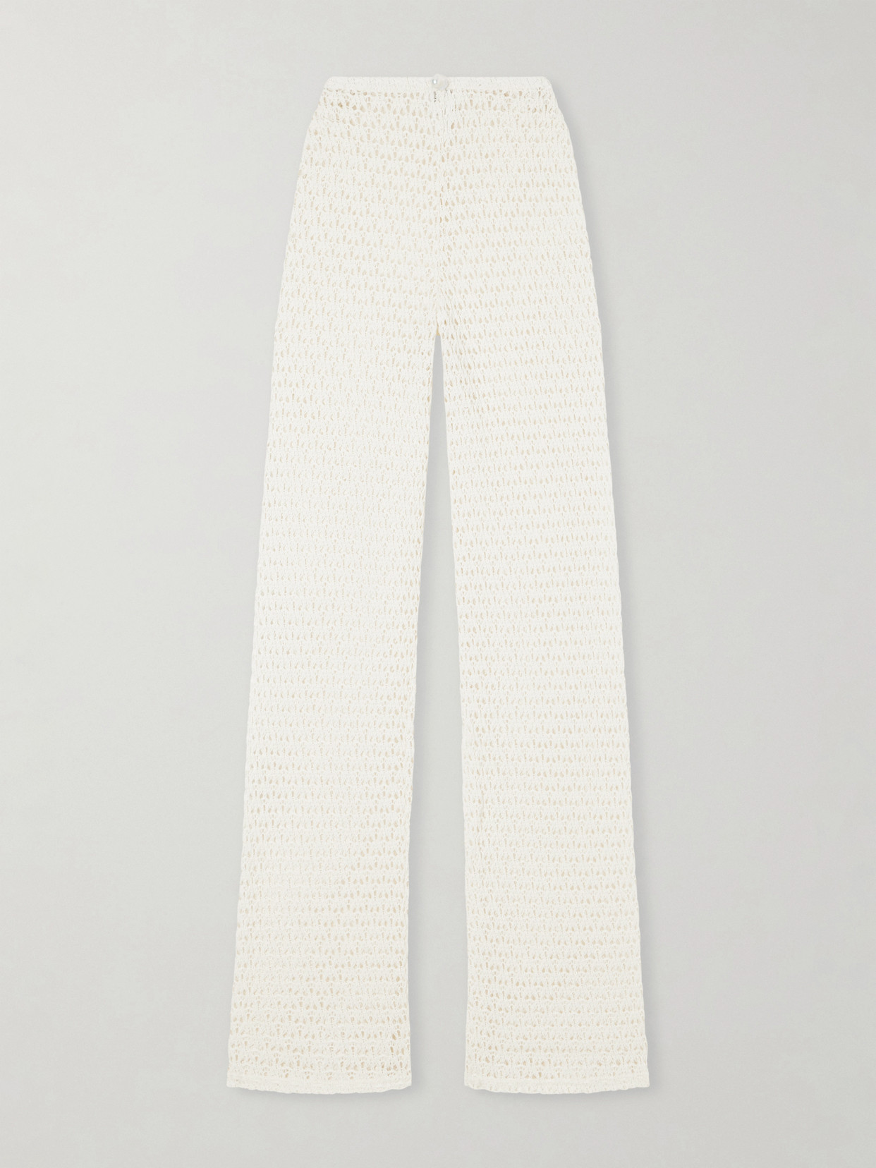 Sara Cristina Playa Crocheted Cotton Coverup In White