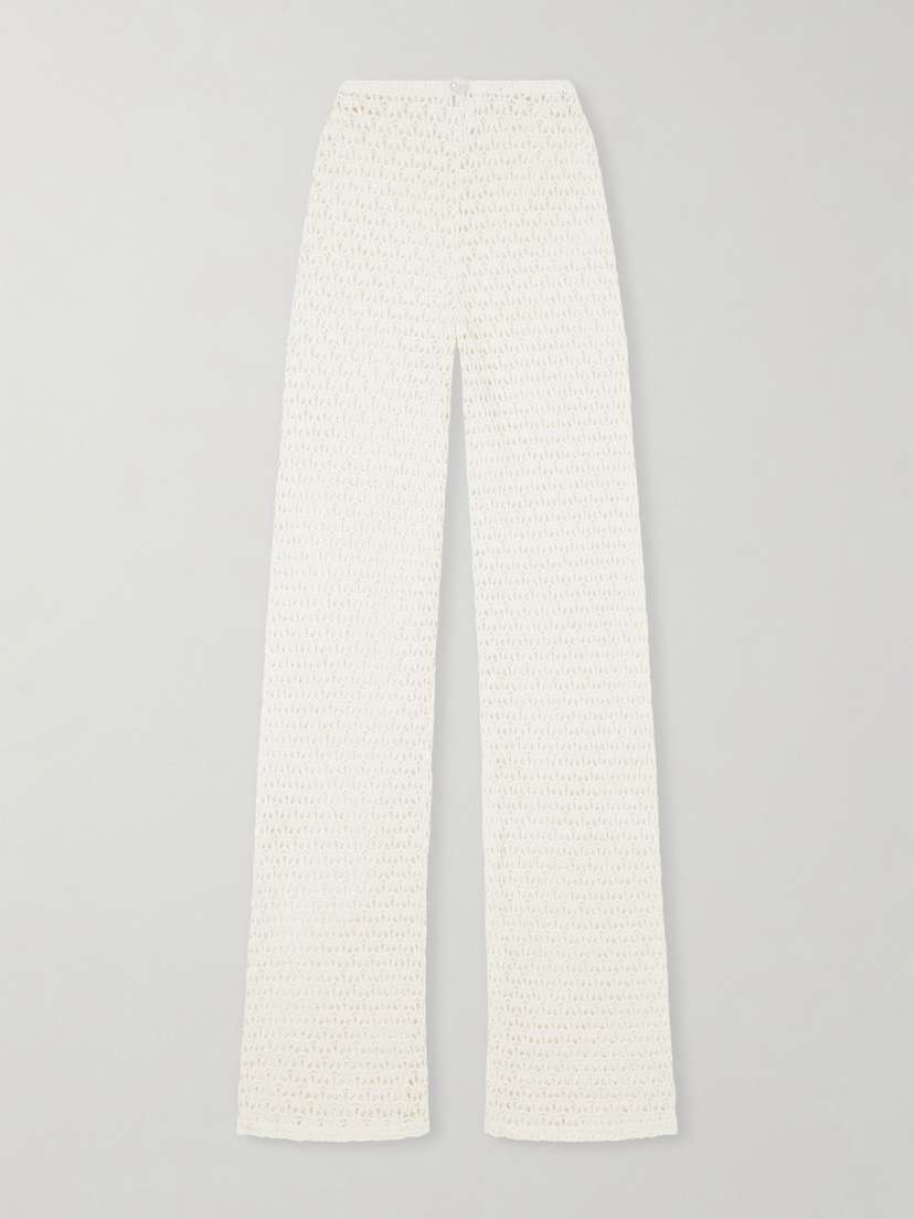 SARA CRISTINA Playa Crocheted Cotton Coverup