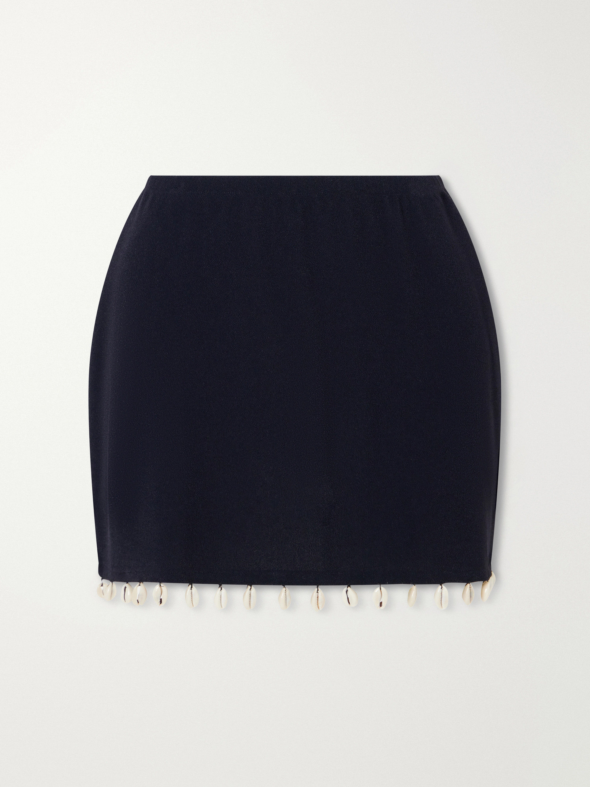 SARA CRISTINA Embellished jersey mini skirt