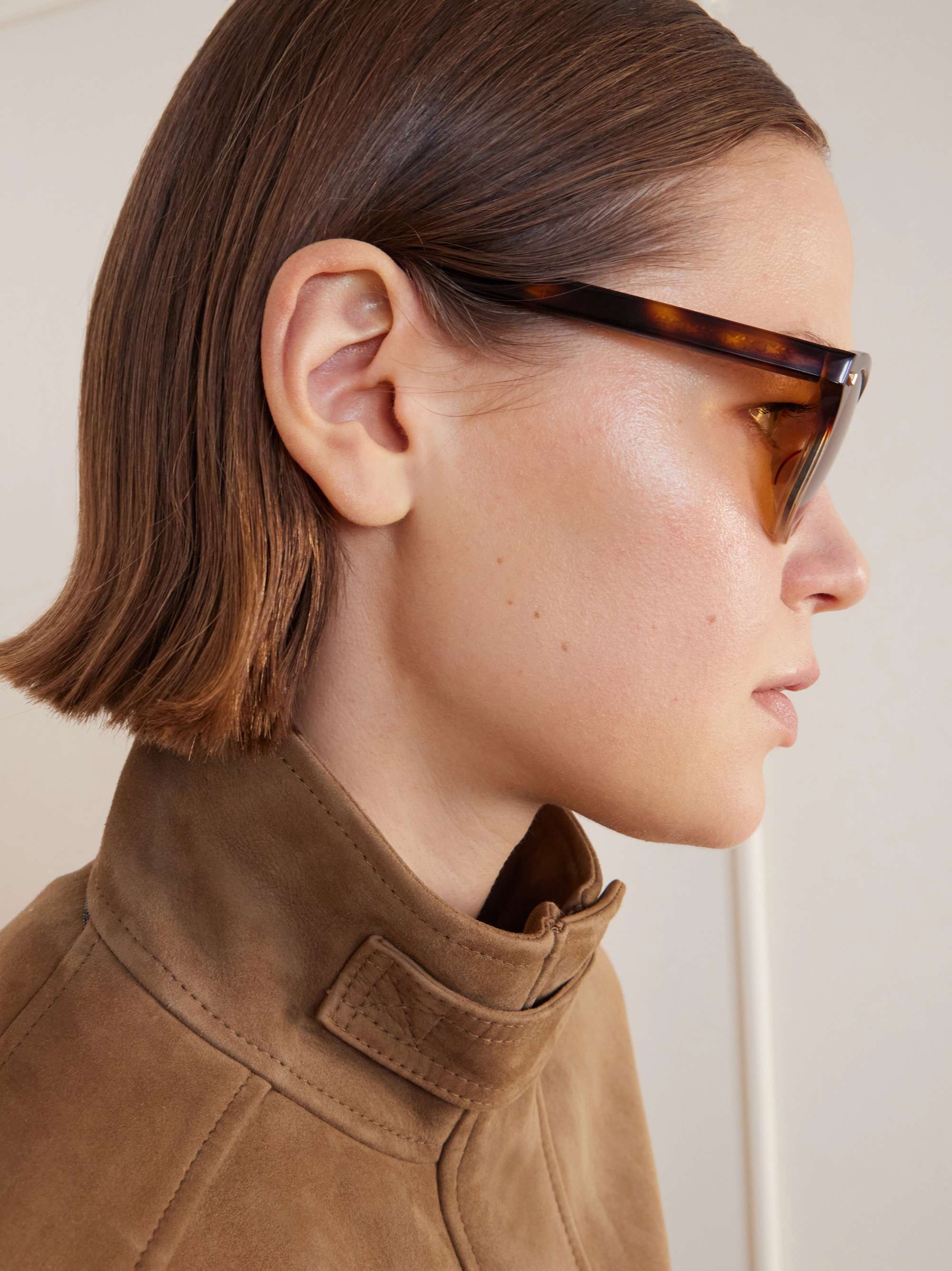 BRUNELLO CUCINELLI EYEWEAR Round-frame tortoiseshell acetate