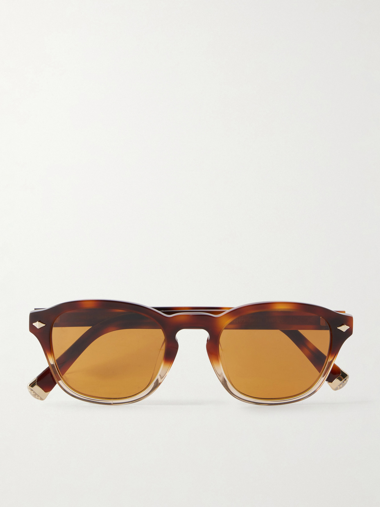 Brunello Cucinelli Round-frame Tortoiseshell Acetate Sunglasses In Pink