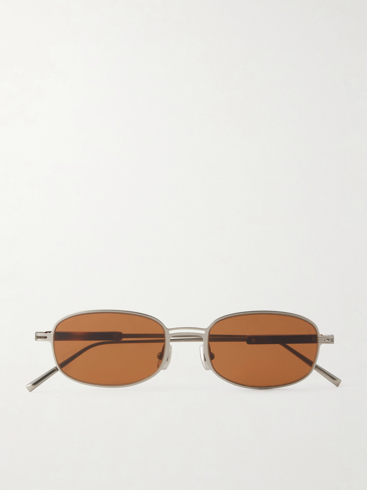 Brunello Cucinelli Square-frame Silver-tone And Acetate Sunglasses