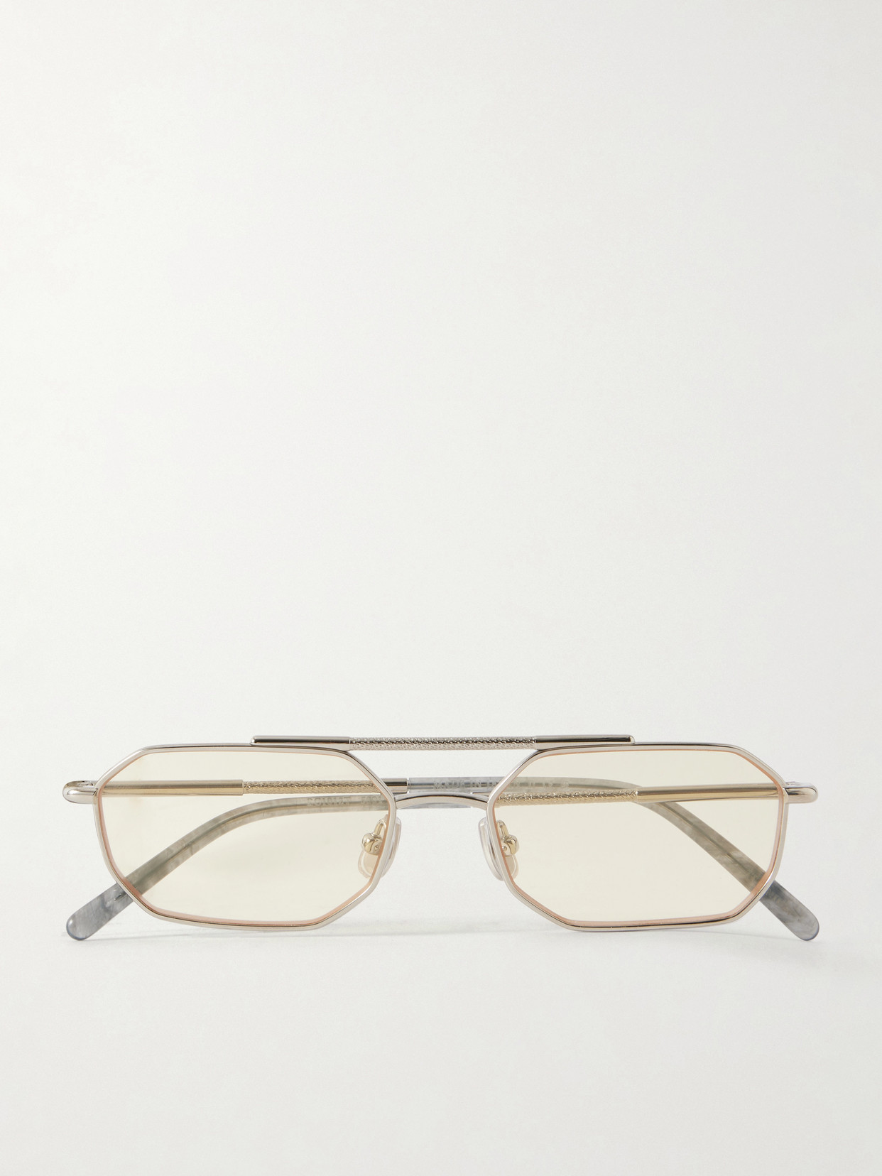 Brunello Cucinelli Square-frame Silver-tone Optical Glasses