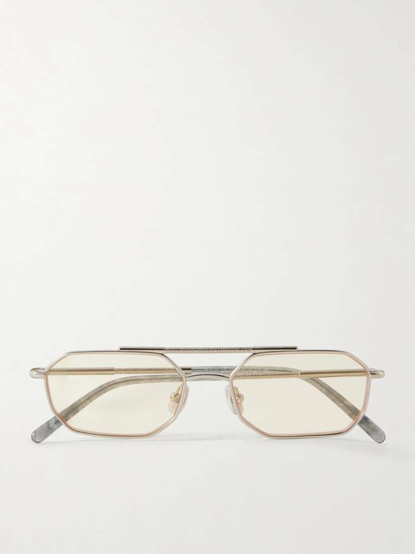 Brunello Cucinelli Square-frame Silver-tone Optical Glasses